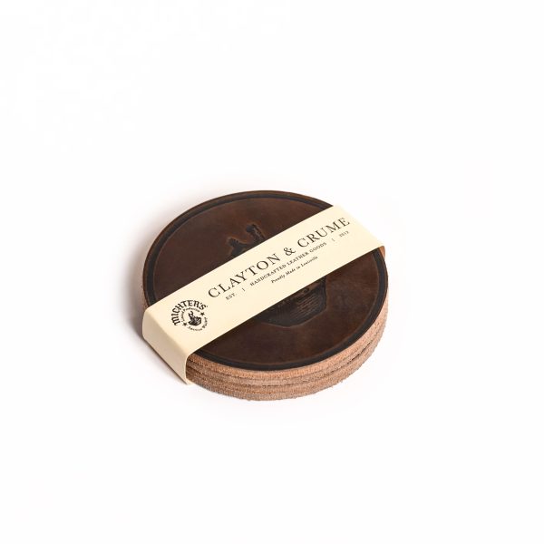 Leather Coasters - 4pk